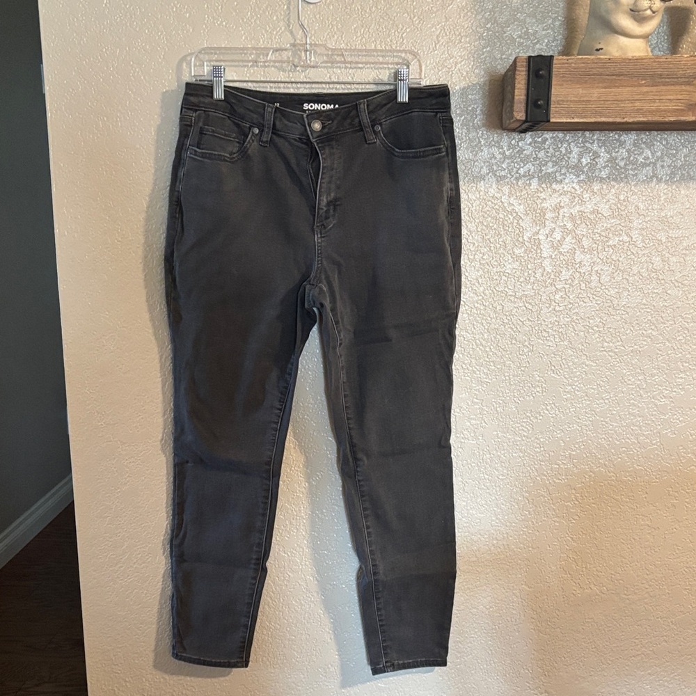 Sonoma Women's Dark Gray Skinny Jeans